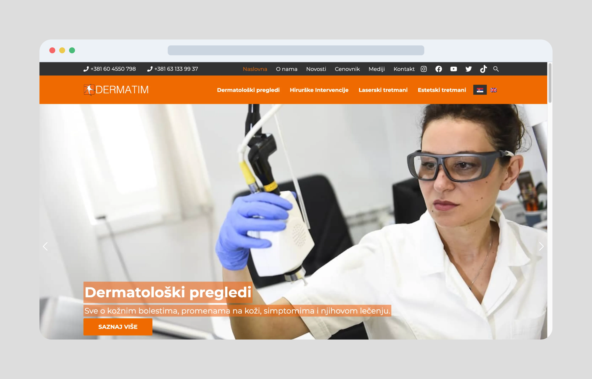 Dermatim website screenshot
